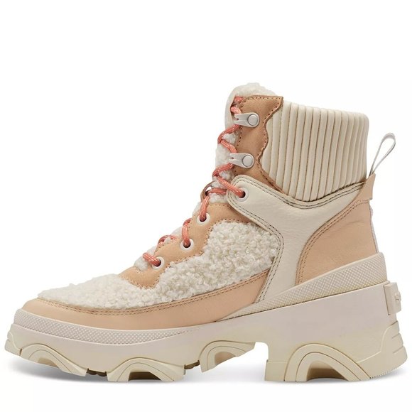 Sorel Brex Nova Sand Cozy Lace Booties Ankle Boots Shoes Heels Multi Size NEW - Picture 2 of 9